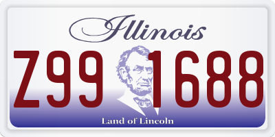 IL license plate Z991688