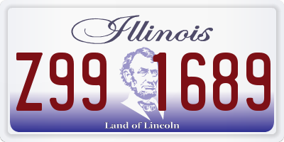 IL license plate Z991689