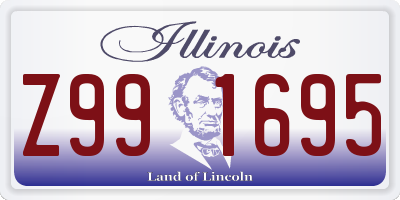 IL license plate Z991695