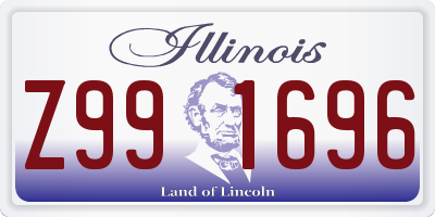 IL license plate Z991696
