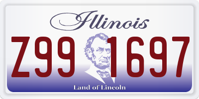 IL license plate Z991697