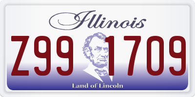 IL license plate Z991709
