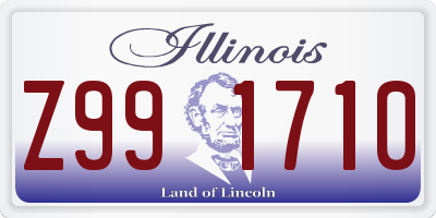 IL license plate Z991710