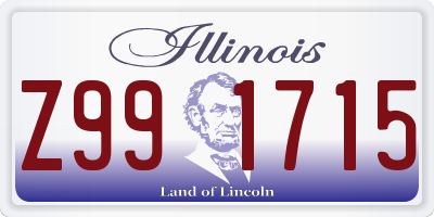 IL license plate Z991715