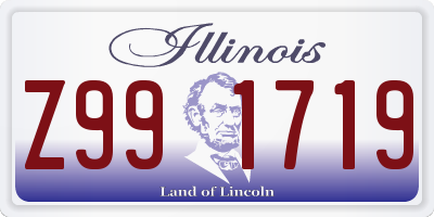 IL license plate Z991719