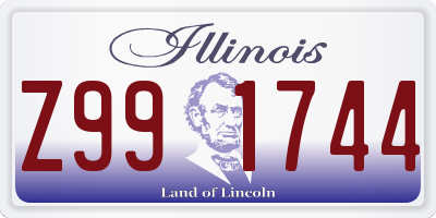 IL license plate Z991744