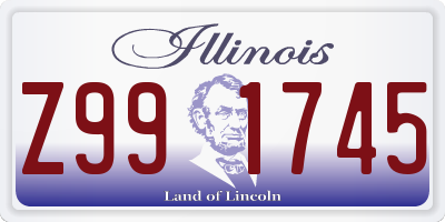 IL license plate Z991745