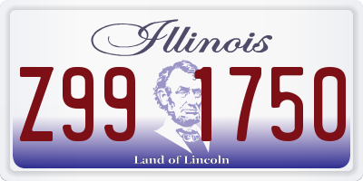 IL license plate Z991750