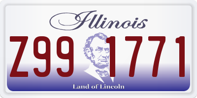 IL license plate Z991771
