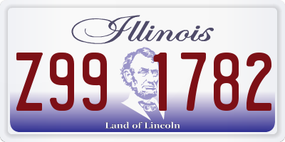 IL license plate Z991782