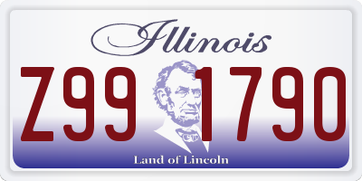 IL license plate Z991790