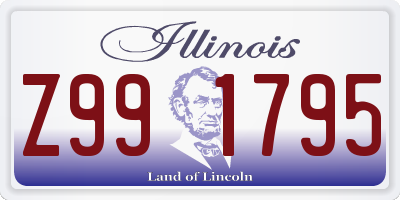 IL license plate Z991795