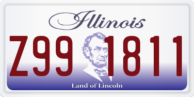 IL license plate Z991811