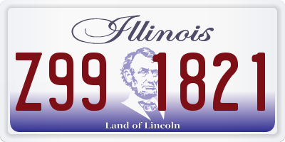 IL license plate Z991821