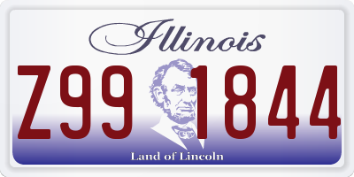 IL license plate Z991844