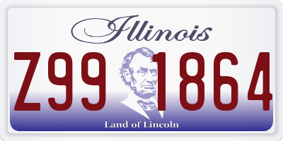 IL license plate Z991864