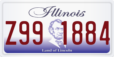 IL license plate Z991884