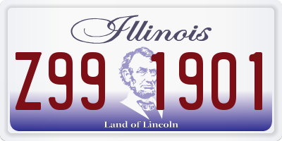 IL license plate Z991901