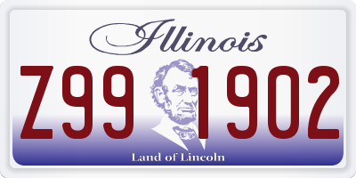 IL license plate Z991902