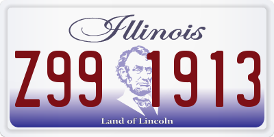 IL license plate Z991913