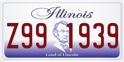 IL license plate Z991939