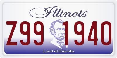 IL license plate Z991940