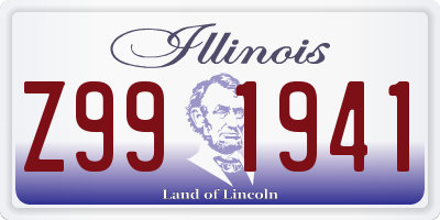 IL license plate Z991941