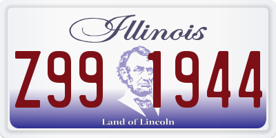 IL license plate Z991944