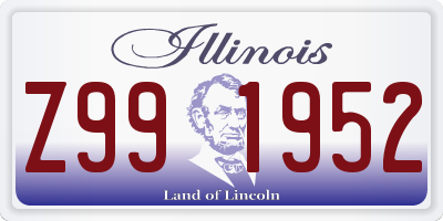 IL license plate Z991952