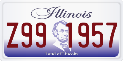 IL license plate Z991957