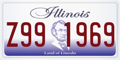 IL license plate Z991969