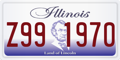 IL license plate Z991970