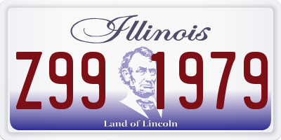 IL license plate Z991979