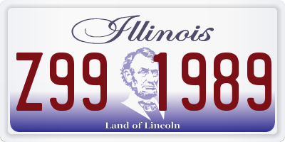 IL license plate Z991989