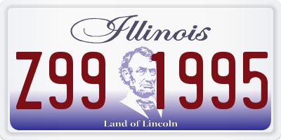 IL license plate Z991995