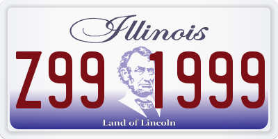 IL license plate Z991999