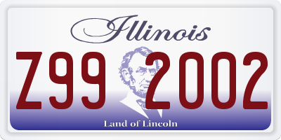 IL license plate Z992002