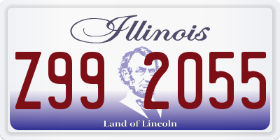 IL license plate Z992055