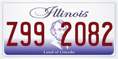 IL license plate Z992082