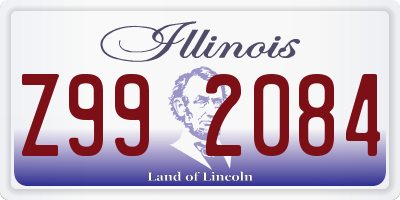 IL license plate Z992084