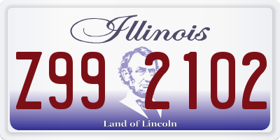 IL license plate Z992102