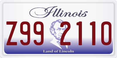 IL license plate Z992110