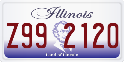 IL license plate Z992120
