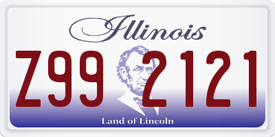 IL license plate Z992121