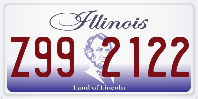 IL license plate Z992122