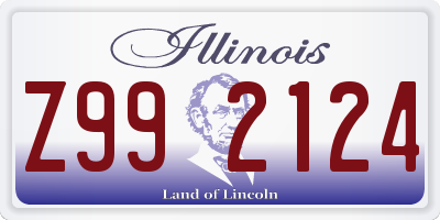 IL license plate Z992124