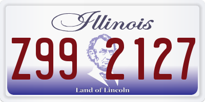 IL license plate Z992127