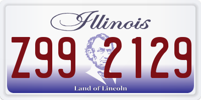 IL license plate Z992129