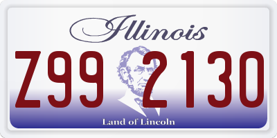 IL license plate Z992130