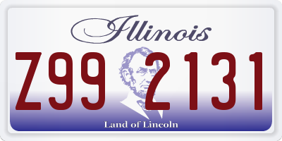 IL license plate Z992131